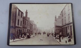 Old Kirkcaldy Photograph C.  1900 Cabinet Card High Street?