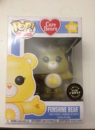 Funko Care Bears Funshine Glow In The Dark Chase Bear Pop Vinyl Figure 356