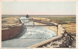 Fred Harvey Irrigation Canal Near Las Animas,  Co Detroit Phostint 1915 Rpo