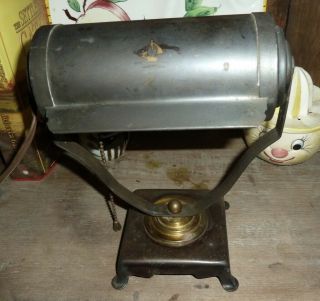 Antique Small Art - Deco Desk Lamp W/pull Chain - Fine