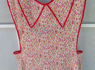 Vintage Cotton Fabric,  Tiny Flowers,  Apron,  Full,  Farmhouse Style