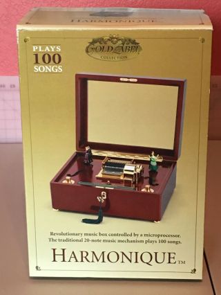 Mr.  Christmas Harmonique Music Box Gold Label Plays 100 Songs W/ac Adaptor/box.