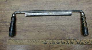 Old Tools,  Antique Witherby Winsted Conn.  10 " Draw Knife,  16 - 7/8 " H - H,  Xlint