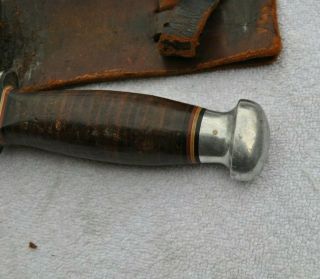 Robeson Shuredge No.  21 With Sheath WW II Knife Bright Finnish Light Use 4