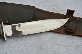 Robeson Shuredge No.  21 With Sheath WW II Knife Bright Finnish Light Use 6