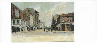Ca.  1905 Postcard.  Front Street,  Wilmington,  North Carolina.