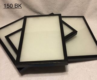 6 - 150 Riker Mount Display Case Shadow Box Frame Tray 12 