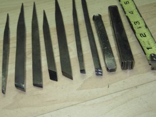 9 old Jewelers metal smith Silversmith Chasing Repousse forming engraving Tools 5