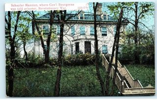 Schuyler Mansion Revolutionary War Prisoner Held Captive Albany Ny Postcard B10