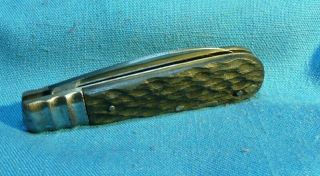 Vintage Loewen Messer Lutters Cie Solingen Lion Jigged Bone Pocket Knife 