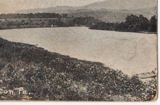 1910 Newton Hamilton PA Juniata River Mifflin County RARE Davenport DB Postcard 3