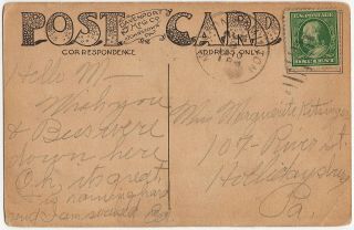 1910 Newton Hamilton PA Juniata River Mifflin County RARE Davenport DB Postcard 4