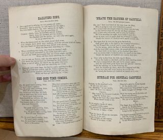 1880 JAMES GARFIELD & CHESTER ARTHUR REPUBLICAN CAMPAIGN SONG BOOK PRESIDENT 5