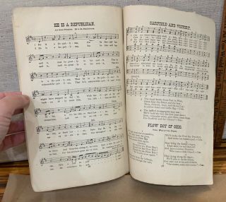 1880 JAMES GARFIELD & CHESTER ARTHUR REPUBLICAN CAMPAIGN SONG BOOK PRESIDENT 8