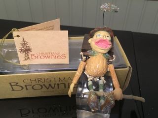 Rare Department 56 Christmas Brownies Figure Ornament Tag Palmer Cox