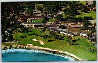 Vintage Ca 18 & Del Monte Lodge Golf Course Pebble Beach California Postcard A7