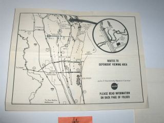Vintage NASA Apollo 9 Launch Access Badge Parking Map Copies of Employee Letters 4