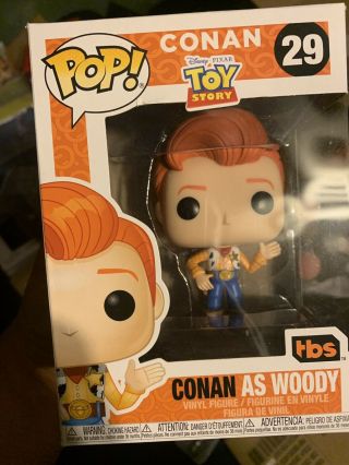 In Hand Conan As Woody Toy Story Sdcc 2019 Comic Con Exclusive Pop And Coco Pin