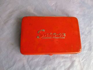 Vintage Snap - On Kra - 255 Red Tool Box 5 1/2 " X 4 1/4 " X 1 "