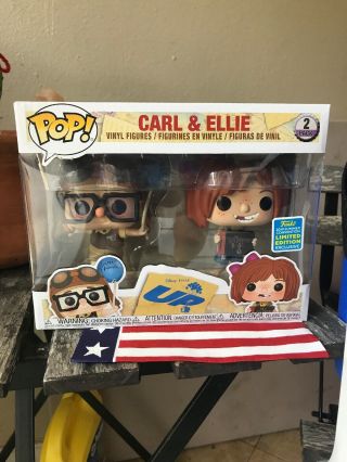 Funko Pop Disney Carl And Ellie - Up Sdcc Shared Exclusive