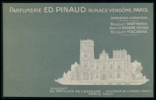 Advertising Ed Pinaud Perfume Shop In Paris 1900s Embossed Postcard Ff