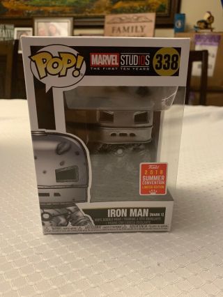 Funko Pop 2018 Summer Convention Exclusive Marvel Iron Man Box