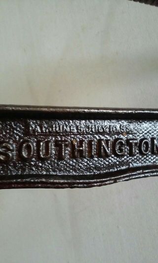 Antique P.  S.  & W.  No.  7 Cast Iron C - Clamp Southington,  Conn USA - 1888 Pat Date 6