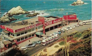 San Francisco Ca " Cliff House & Seal Rocks " Restaurant Postcard California