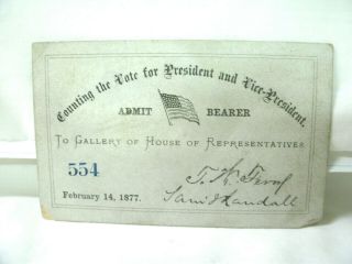 Gallery Of House Of Representatives - - Counting Vote - President & Vice Pres - - 1877