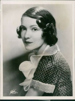 1937 Press Photo Actress Lady Charles Cavendish Adele Astaire British Film 6x8