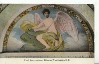 America Postcard - Uriel - Congressional - Library - Washington - D.  C - Zz6058