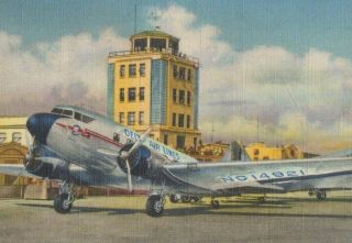 Vintage Delta Air Lines Atlanta Airport Georgia 1940 