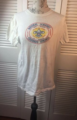 Vintage Boy Scout 1960 National Jamboree Tshirt - Size Large 40 - 42