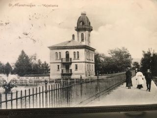 Old Postcard St Hanshaugen Kristiania Oslo Norway 1903?