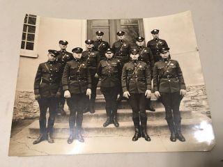 Vintage Pennsylvania State Police 8x10 Photo Picture Dept Of Highways W/ Names