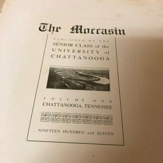 1911 University of Chattanooga The Moccasin Yearbook 2