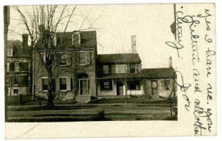 Newark Delaware De - View Of Colonial House - Rppc Postcard