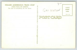 Sioux Falls SD Holger Anderson Skelly Truck Stop Gas Service Station 1950s Cars 2