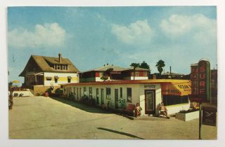 Vintage Photo Hotel Postcard Town And Surf Daytona Beach Florida 1956