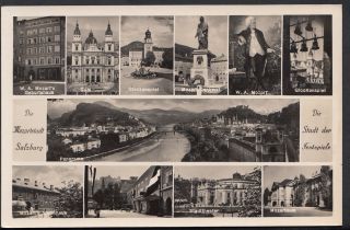Austria Postcard - Die Mozartstadt,  Salzburg,  Die Stadt Der Festspiele Rs3743