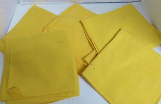 Vintage Solid Mustard Yellow Feed Sack For Quilting Crafts,  Etc.  40 " X 40 "