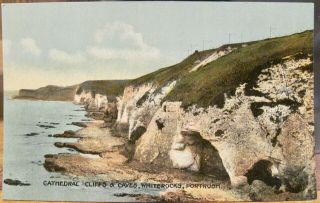 Irish Postcard Cathedral Cliffs White Rocks Portrush Antrim No Ireland Wa Green