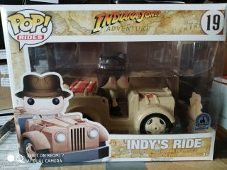 Funko Pop Rides Indiana Jones Adventure 19 Indy’s Ride Disney Parks Exclusive