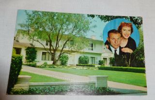 Vintage Residence George Burns & Gracie Allen Beverly Hills California Postcard