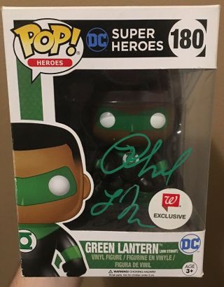 Funko Pop Dc Superberoes Green Lantern (john Stewart) Signed Phil Lamarr
