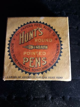 Vintage Box of Hunts Assorted Pen Nibs 2