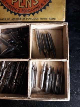 Vintage Box of Hunts Assorted Pen Nibs 5