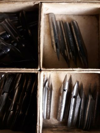 Vintage Box of Hunts Assorted Pen Nibs 7