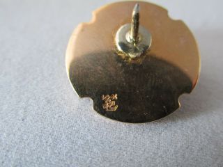 RARE 10k GOLD VFW MILITARY ORDER OF COOTIE PAST SEAM SQUIRREL AWARD PIN.  75 