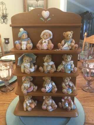 1993 Cherished Teddies 12 Month Bear Set By Enesco Calendar Bears Monthly Bears